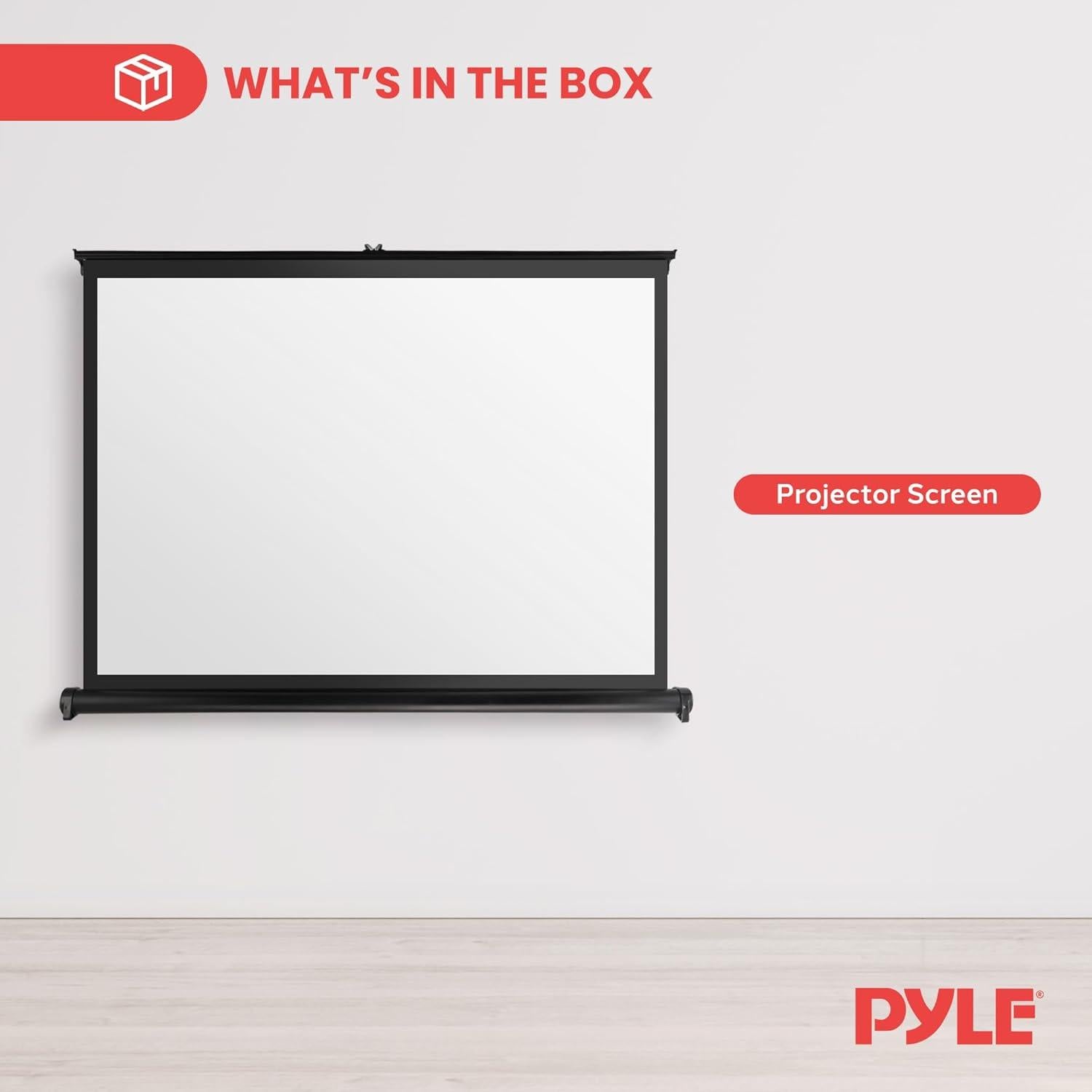 Pantalla de Proyector Portátil Pyle PRJTP46 40" Blanca