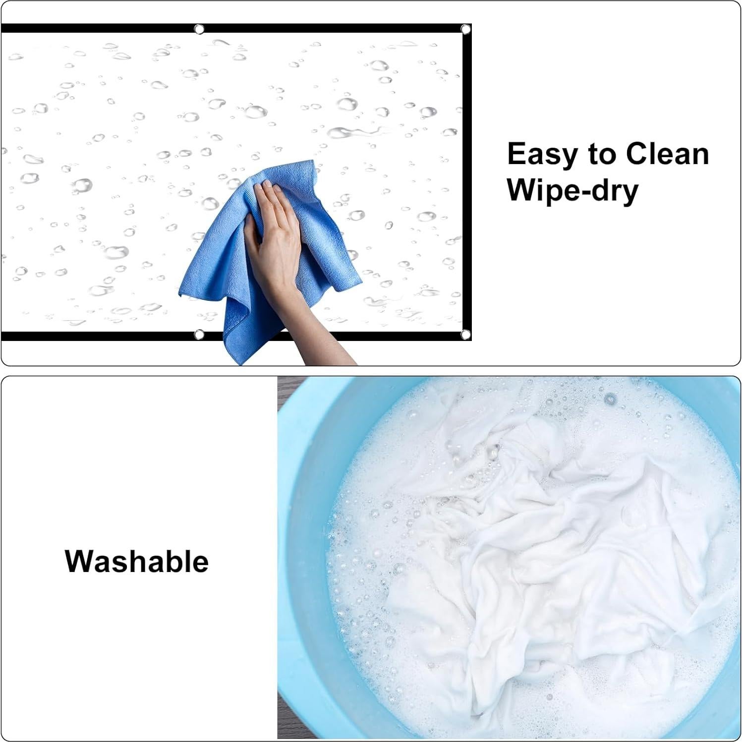 Pantalla de Proyector HAPPRUN 100" Plegable 16:9 para Cine