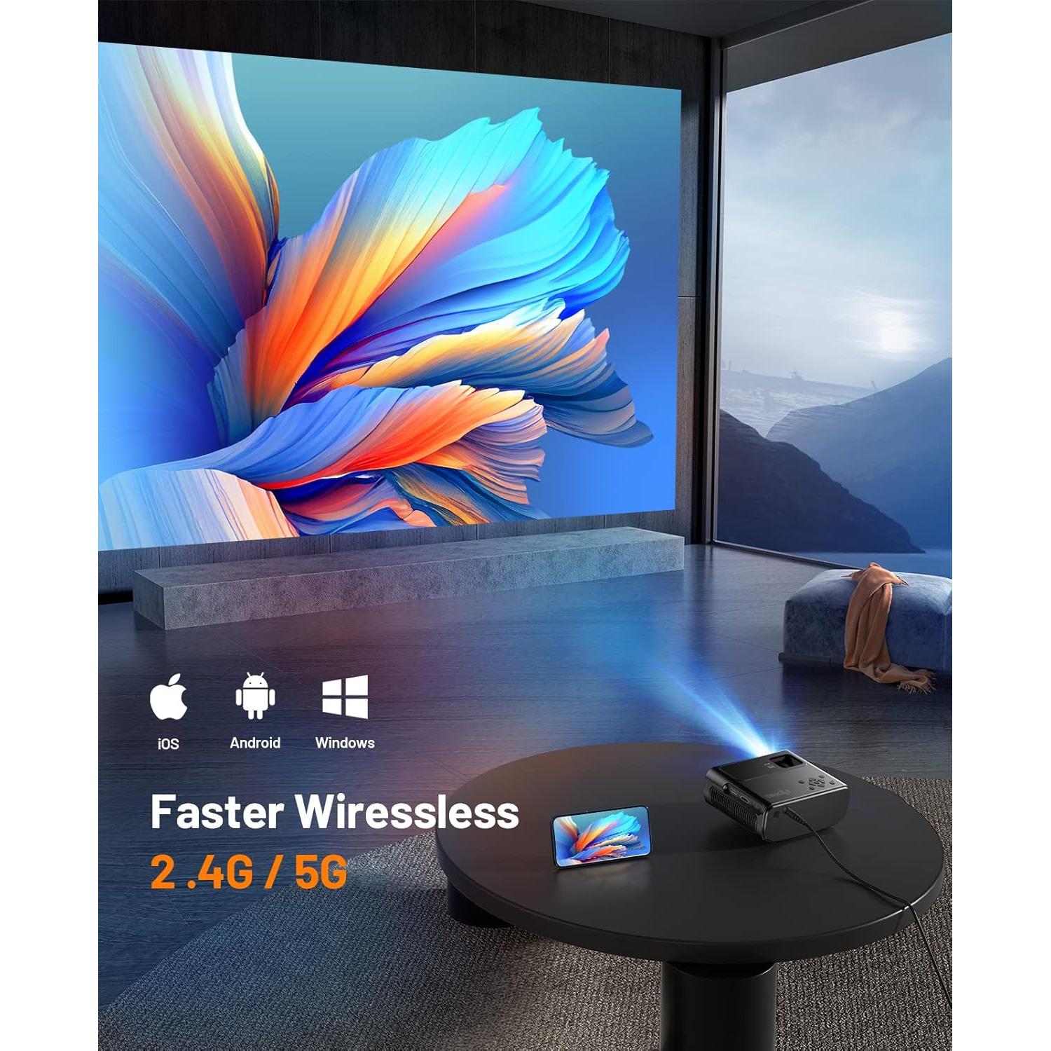 Proyector Mini ELEPHAS W13 Full HD 1080P WiFi Portátil