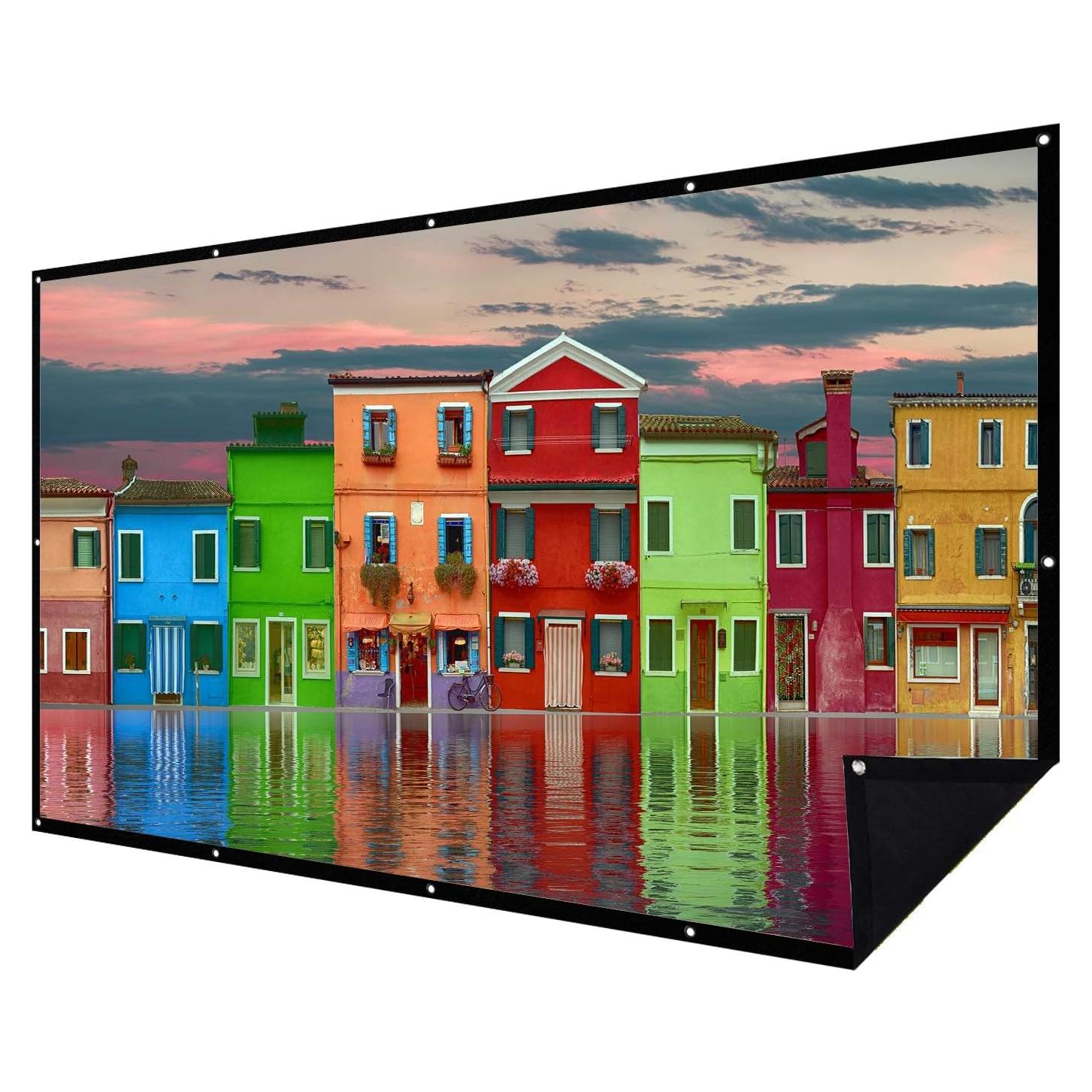 Pantalla de proyección NIERBO 100" 16:9 portátil sin arrugas