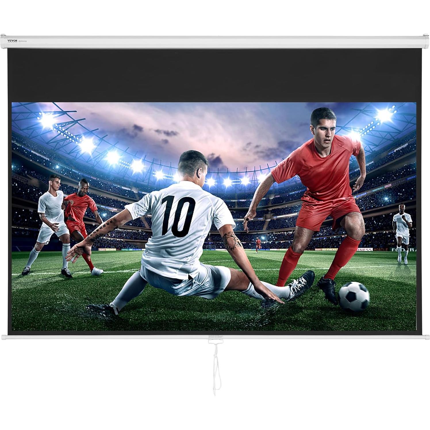 Pantalla de Proyector Manual VEVOR 100" 16:9 4K HD PVC