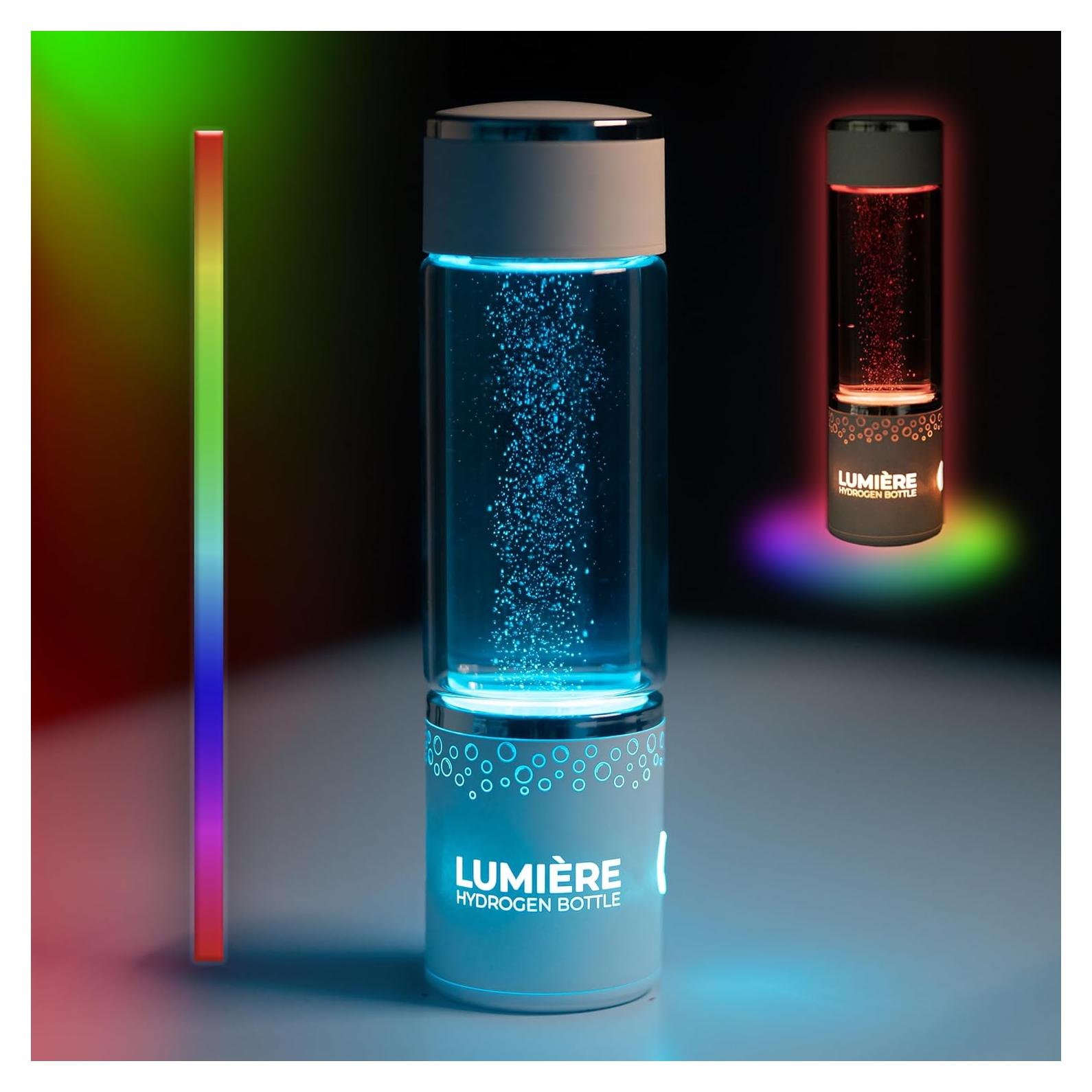 Botella de Agua Hidrógeno HydroHealth Blanca 250ml - Ionizadora Portátil