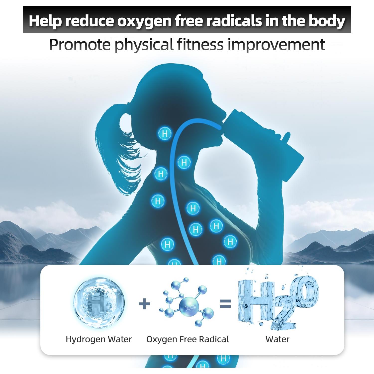 Botella de Agua de Hidrógeno Curety 303A 3 en 1 2300PPB