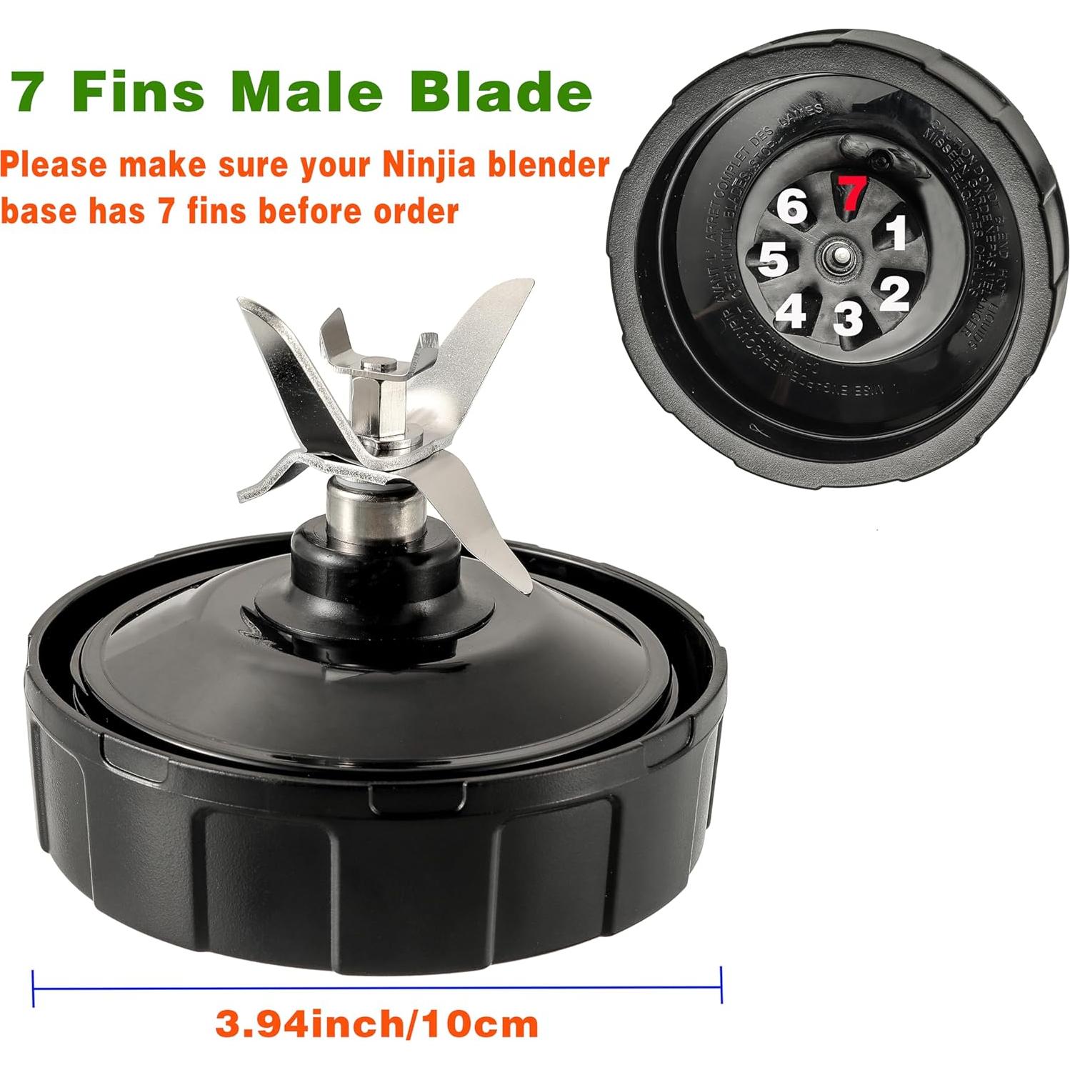 Cuchilla de licuadora Ninja 7 aletas compatible BN401 BN751