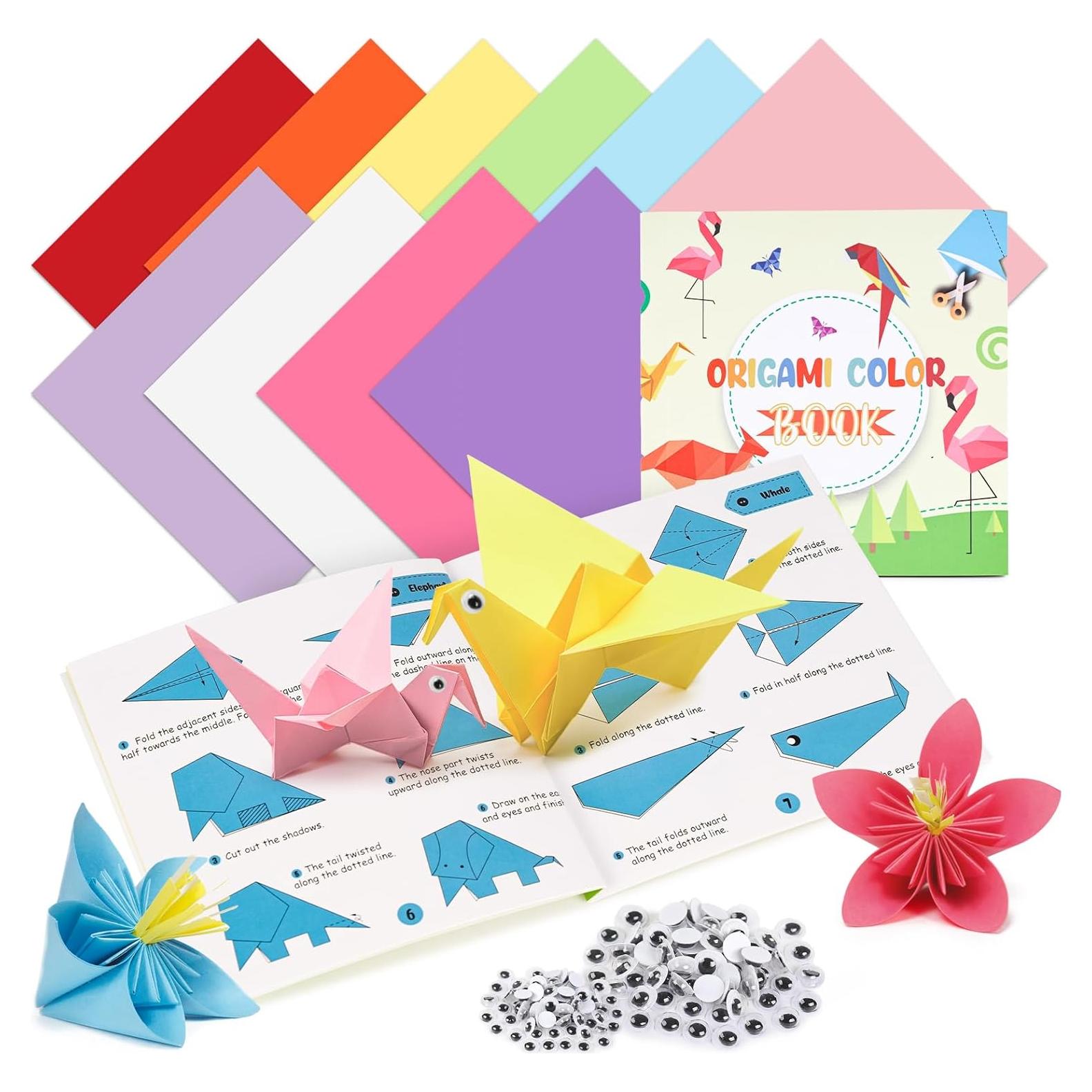 Kit de Origami Koogel 250 Hojas 15x15 cm para Niños y Adultos