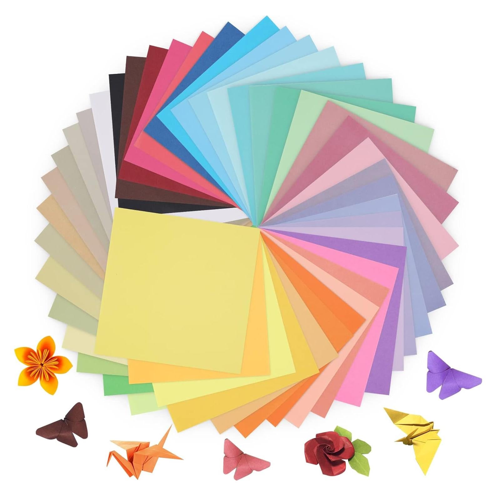 Papel de Origami Doble Cara Kyteazr 100 Hojas 15x15 cm