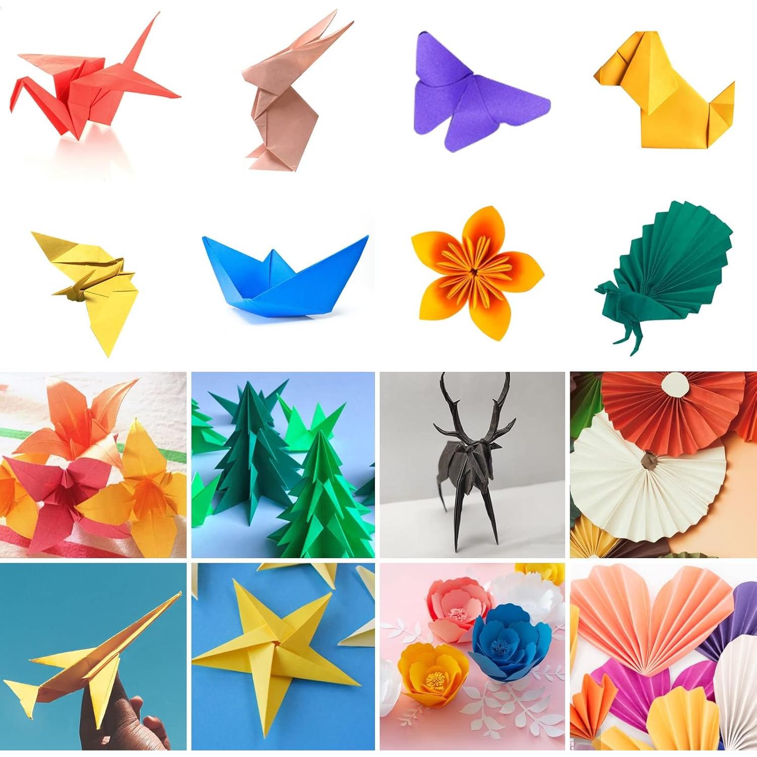 Papel de Origami Doble Cara Kyteazr 100 Hojas 15x15 cm