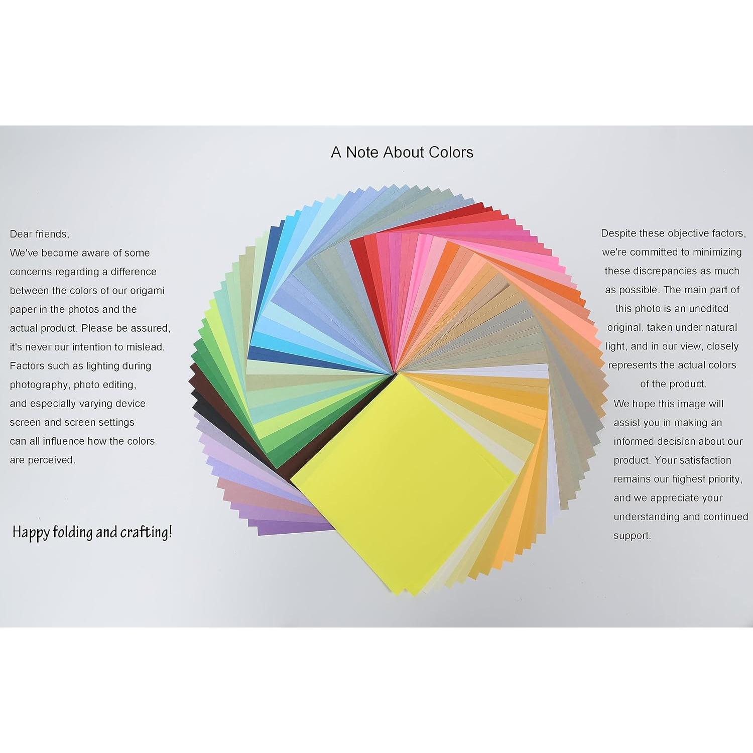 Papel de Origami Doble Cara Kyteazr 100 Hojas 15x15 cm