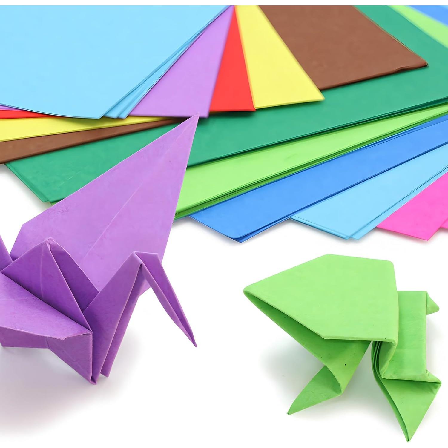 Kit de Papel Origami GAQWOK 15x15 cm 100 Hojas Doble Cara