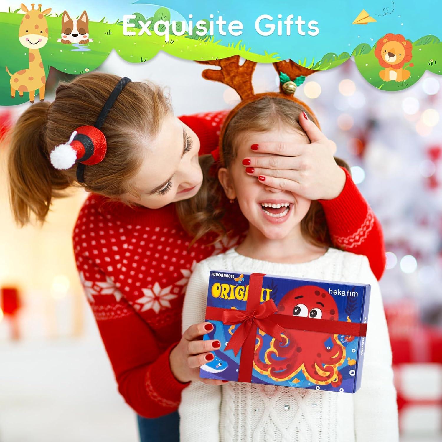 Juego de Origami Hekarim 152 Hojas Coloridas para Niños