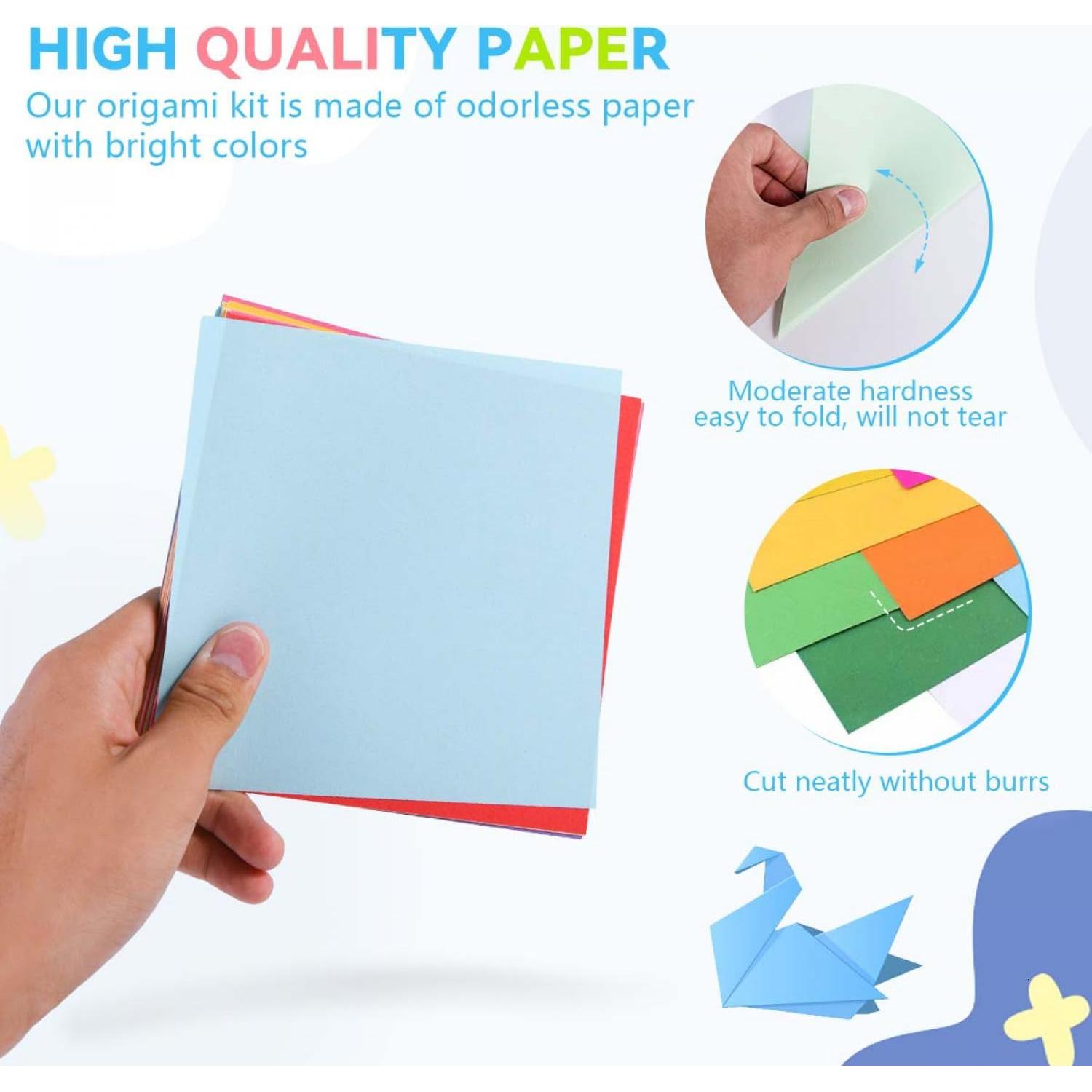 Kit de Papel de Origami SenseYo 500 Hojas 10x10 cm 20 Colores