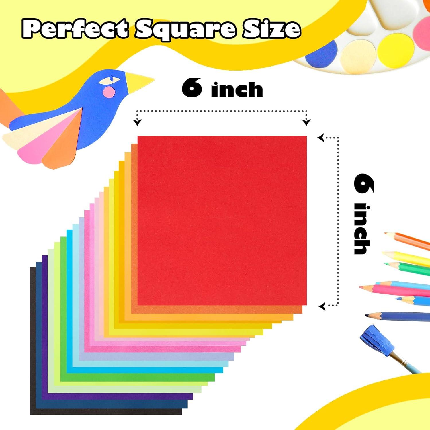 Papel de Origami Umikk 1500 Hojas 15x15 cm 20 Colores Vivos