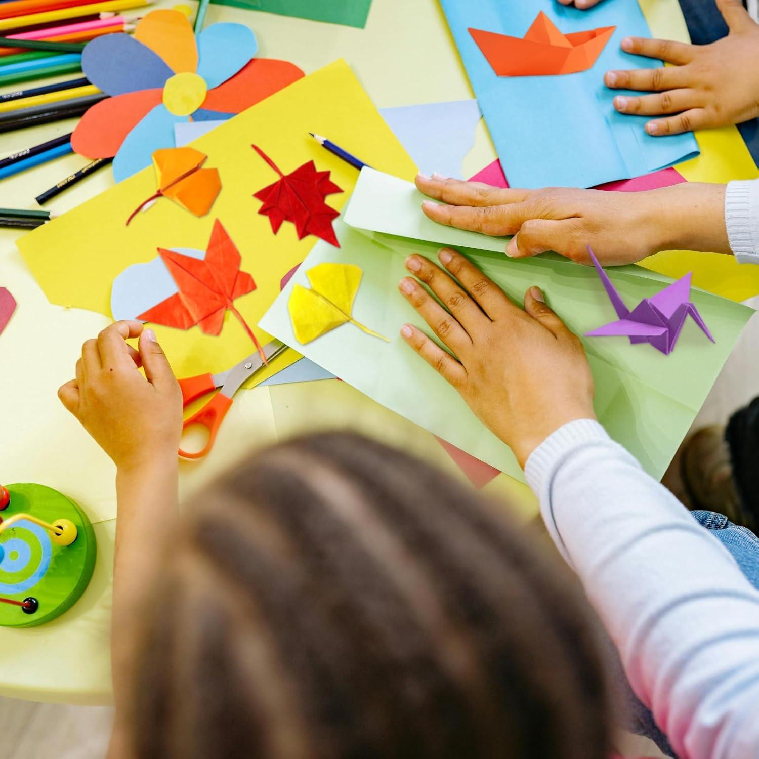 Papel de Origami Umikk 1500 Hojas 15x15 cm 20 Colores Vivos