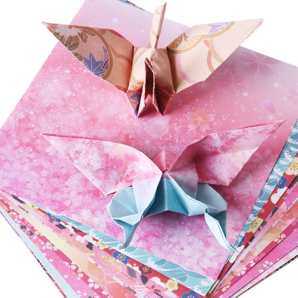 Kit de Papel de Origami Doble Cara 100 Hojas 15x15cm Mifuner