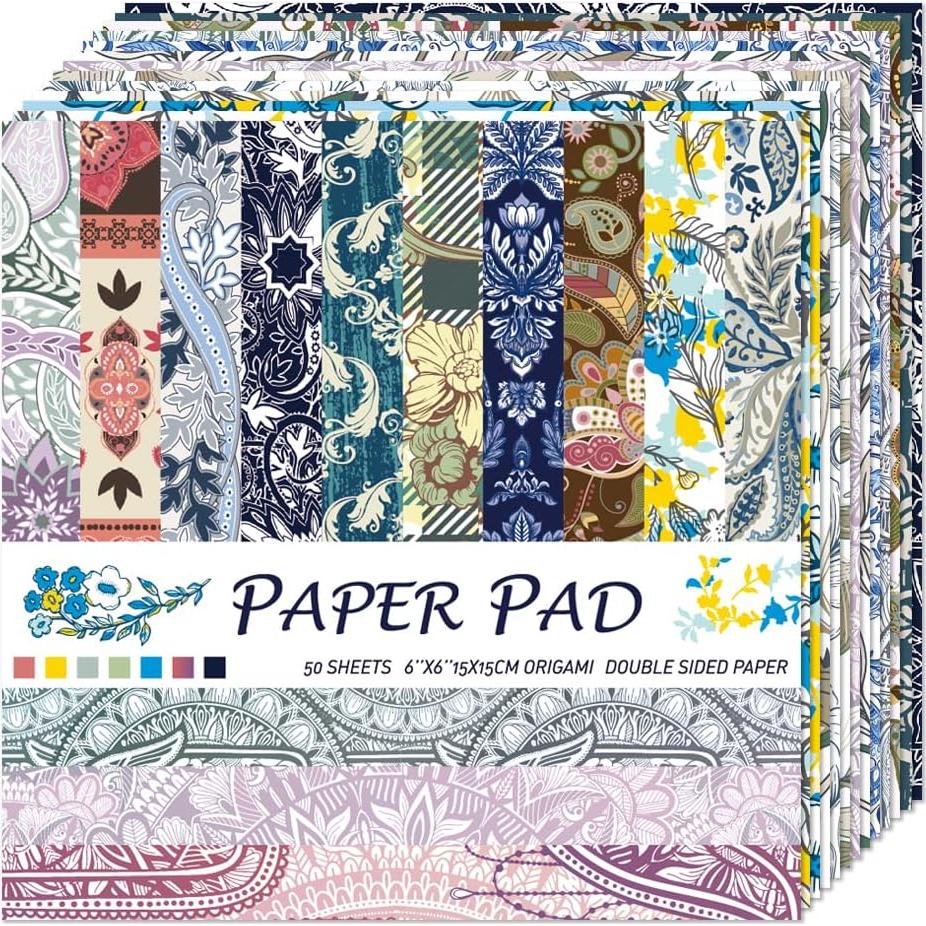 Kit de Papel de Origami Doble Cara 100 Hojas 15x15cm Mifuner