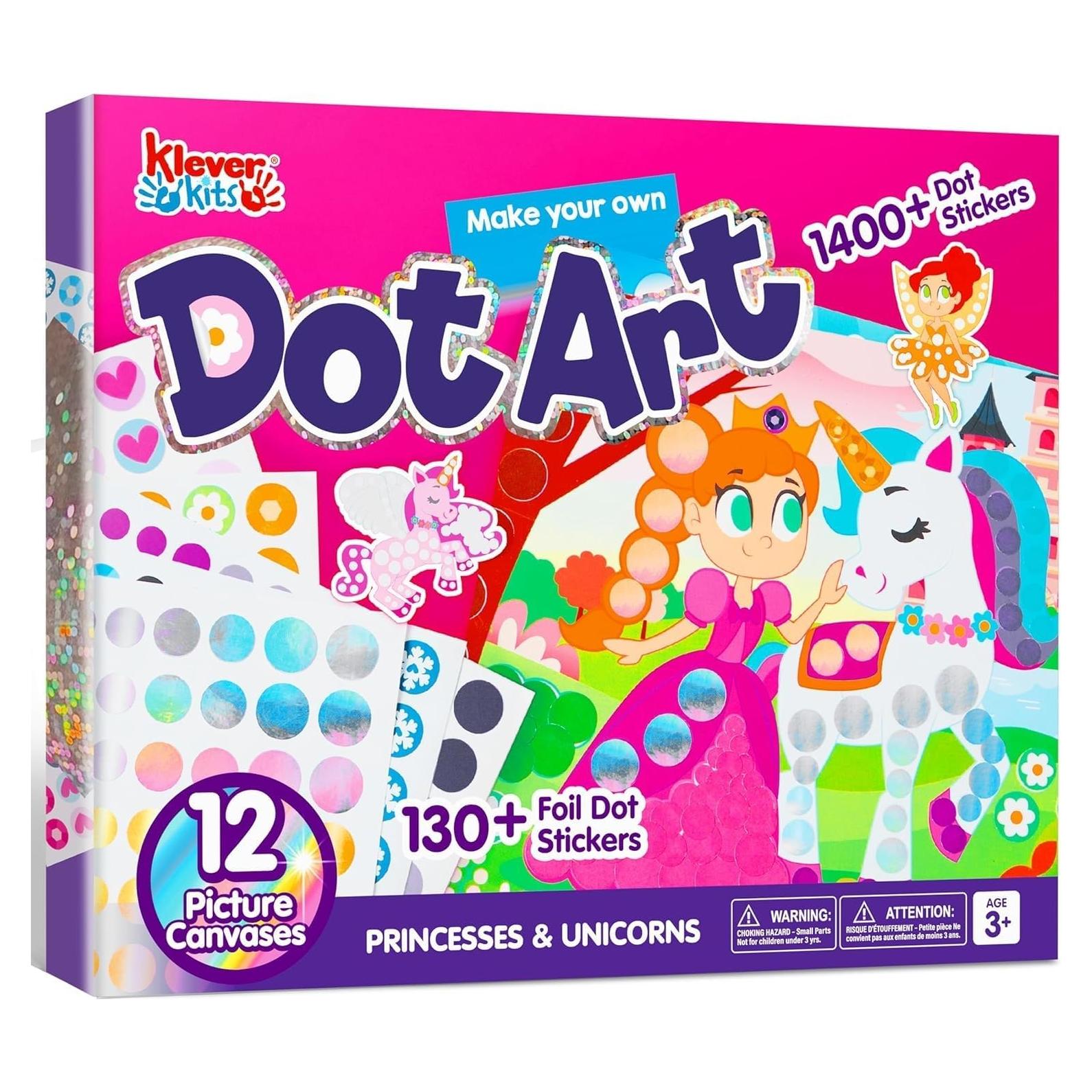 Kit de Arte con Puntos Klever Kits para Niños 3-7 Años