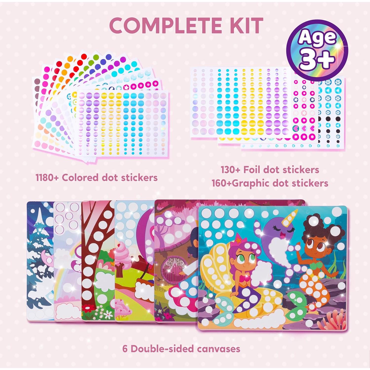 Kit de Arte con Puntos Klever Kits para Niños 3-7 Años