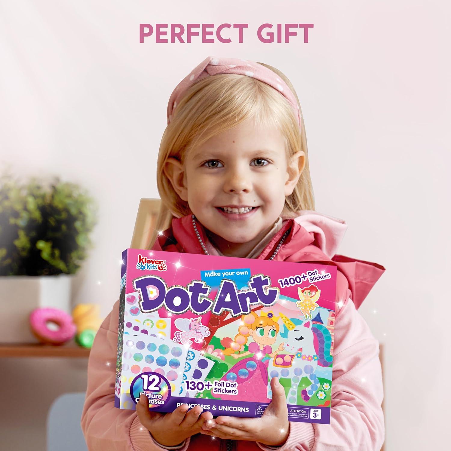 Kit de Arte con Puntos Klever Kits para Niños 3-7 Años