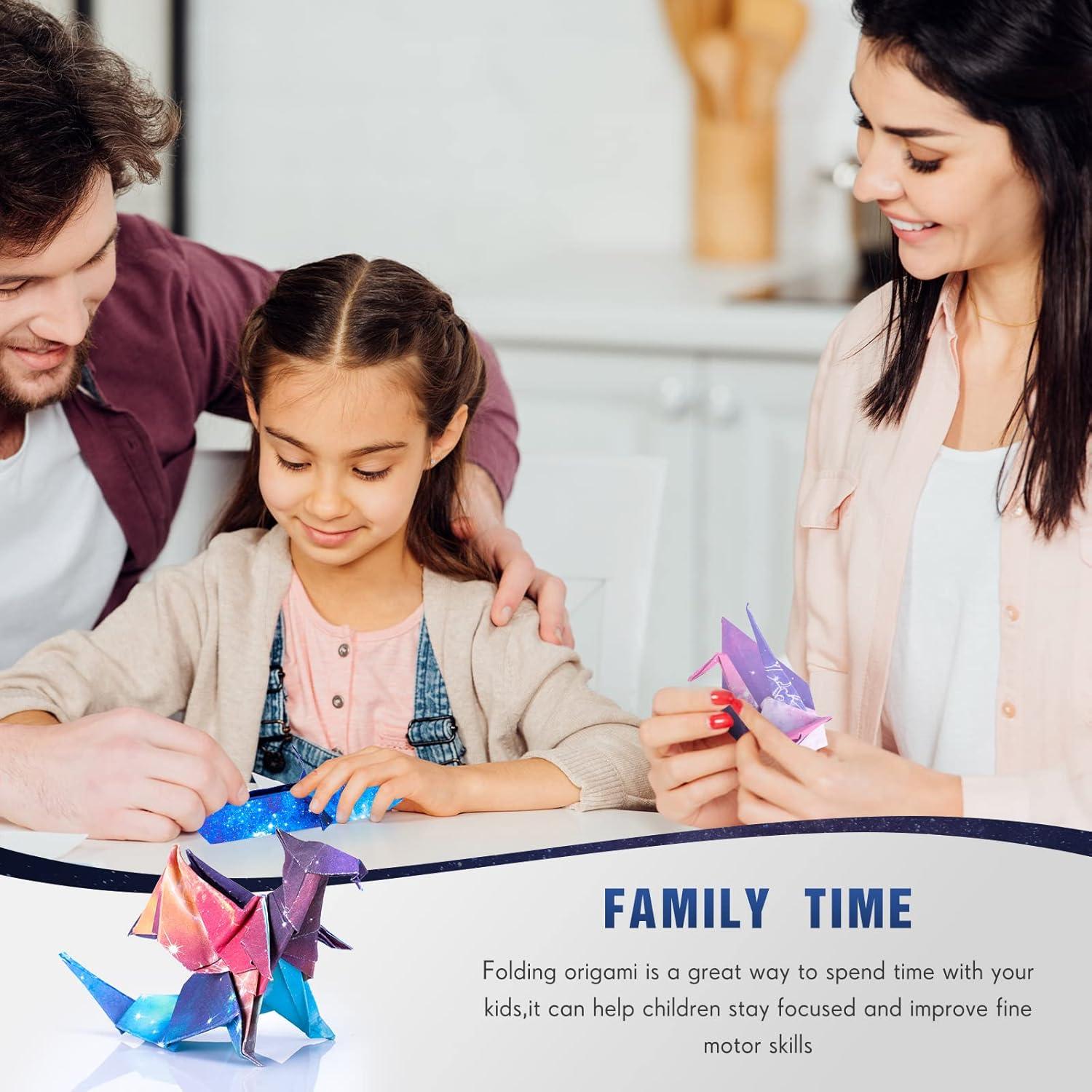 Kit de Papel de Origami Doble Cara Chinco 150 Hojas 15x15 cm