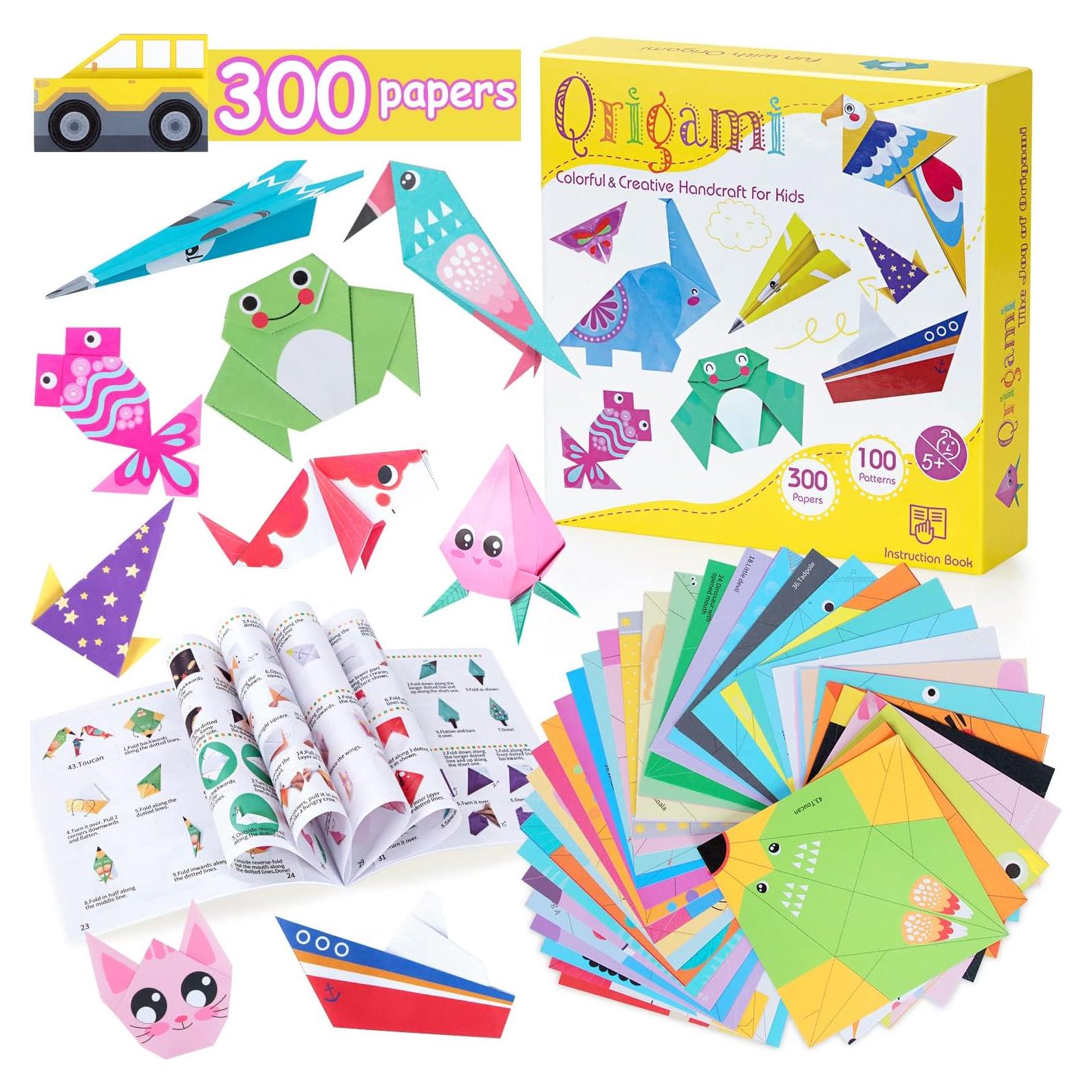 Kit de Origami para Niños WEBSUN - 300 Hojas 14x14 cm
