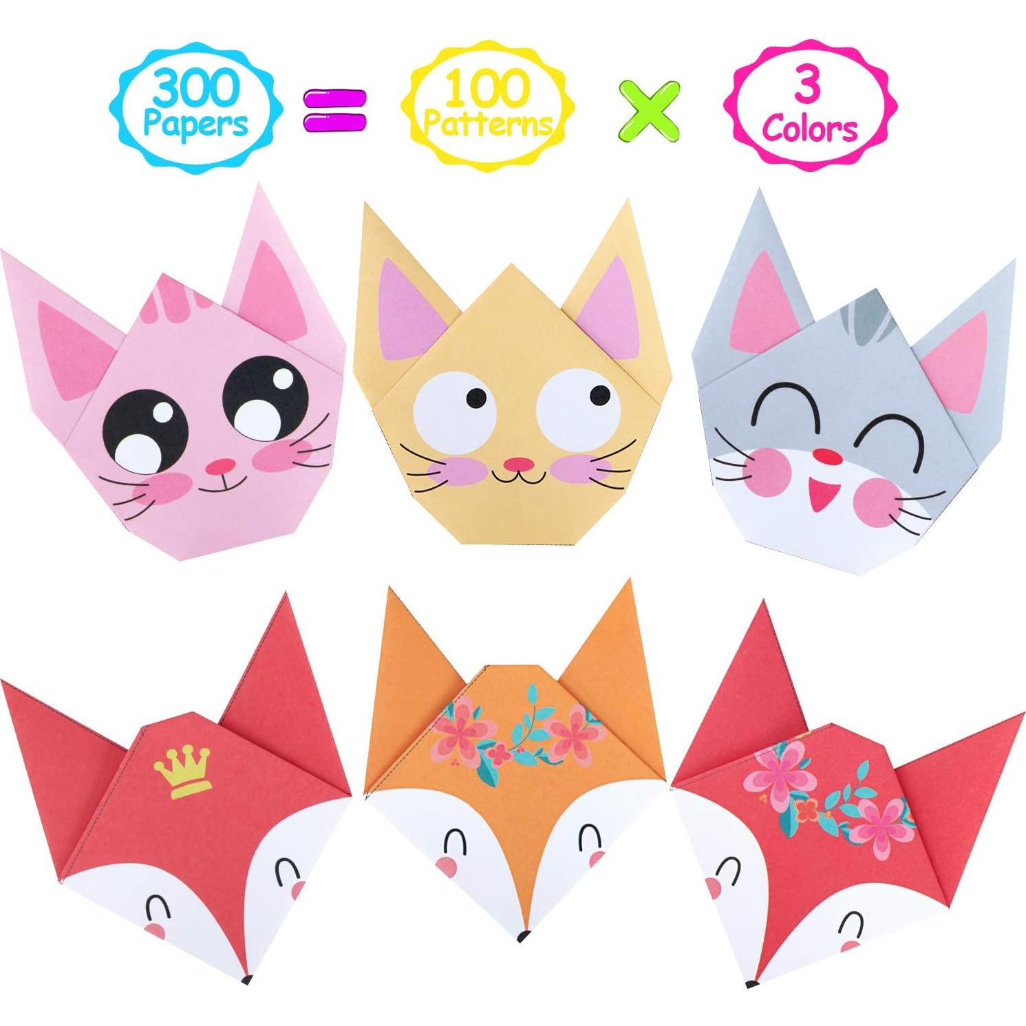 Kit de Origami para Niños WEBSUN - 300 Hojas 14x14 cm