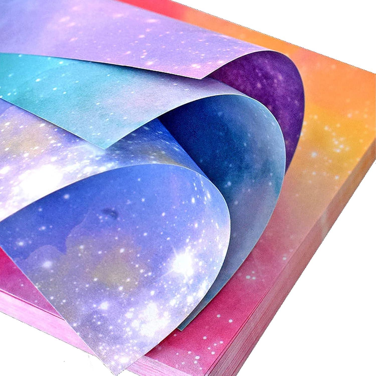 Kit de Papel Origami Estrellado JIULIN - 400 Hojas 9.5x9.5cm