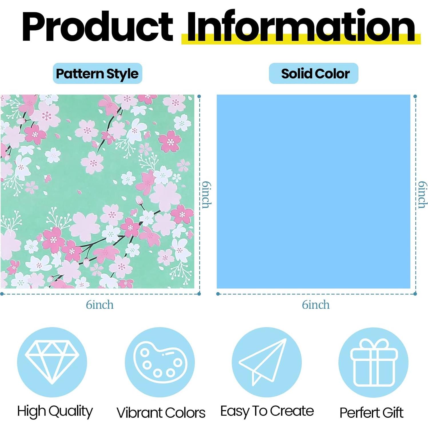 Kit de Papel Origami Lincia 840 Hojas 15x15 cm 20 Colores