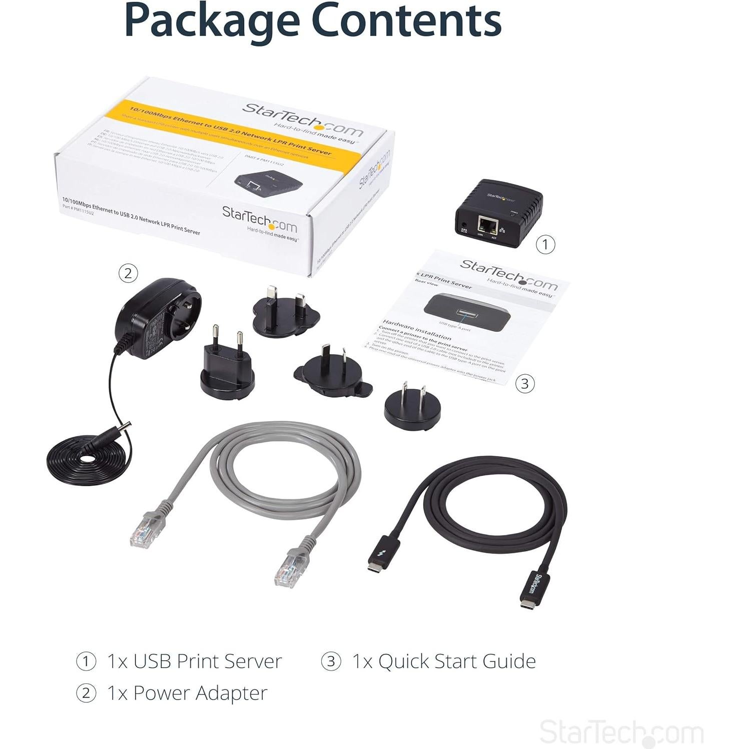 Servidor de Impresión USB StarTech.com PM1115U2 Ethernet