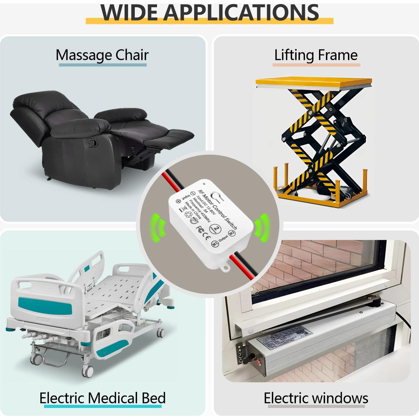 Interruptor Control Remoto Motor CC Inalámbrico DieseRC 12V-80V