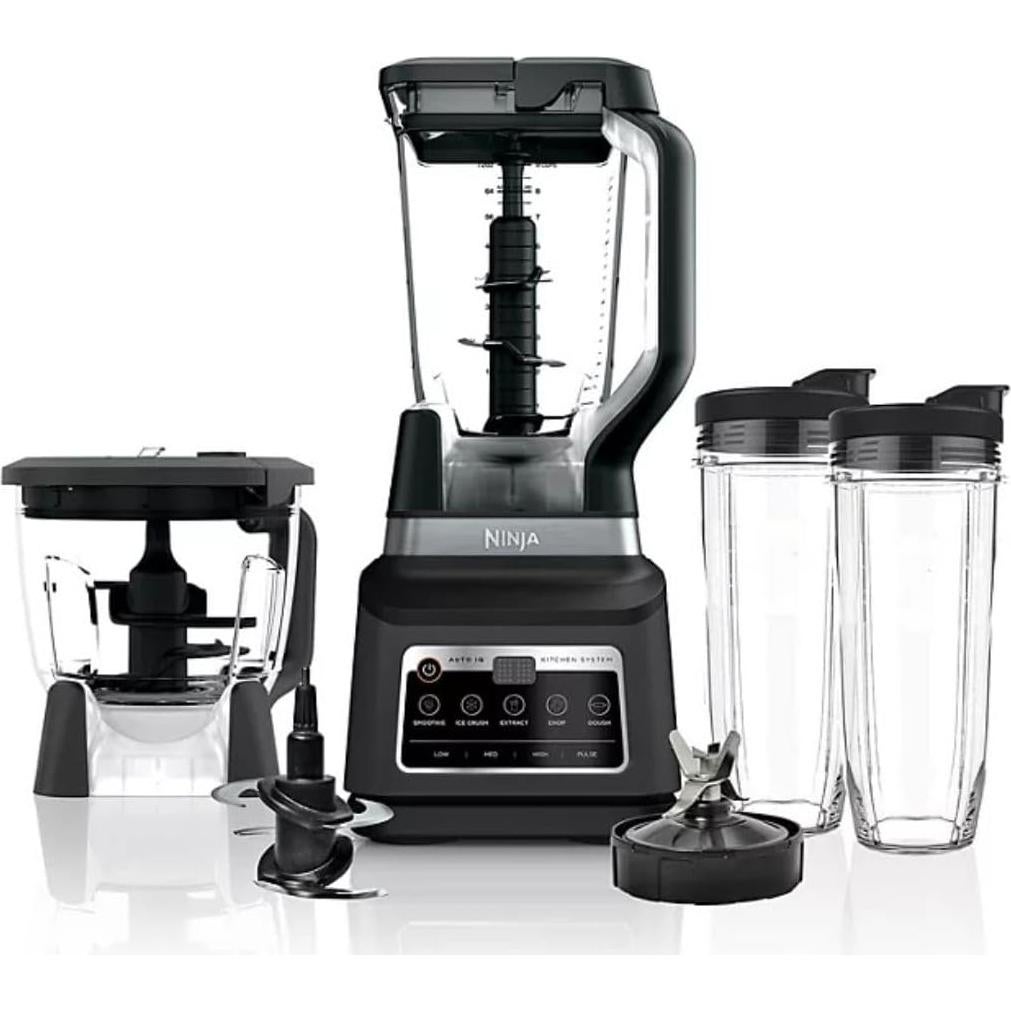 Licuadora Ninja Pro Plus 1400W 5 en 1 con Auto iQ - Negro