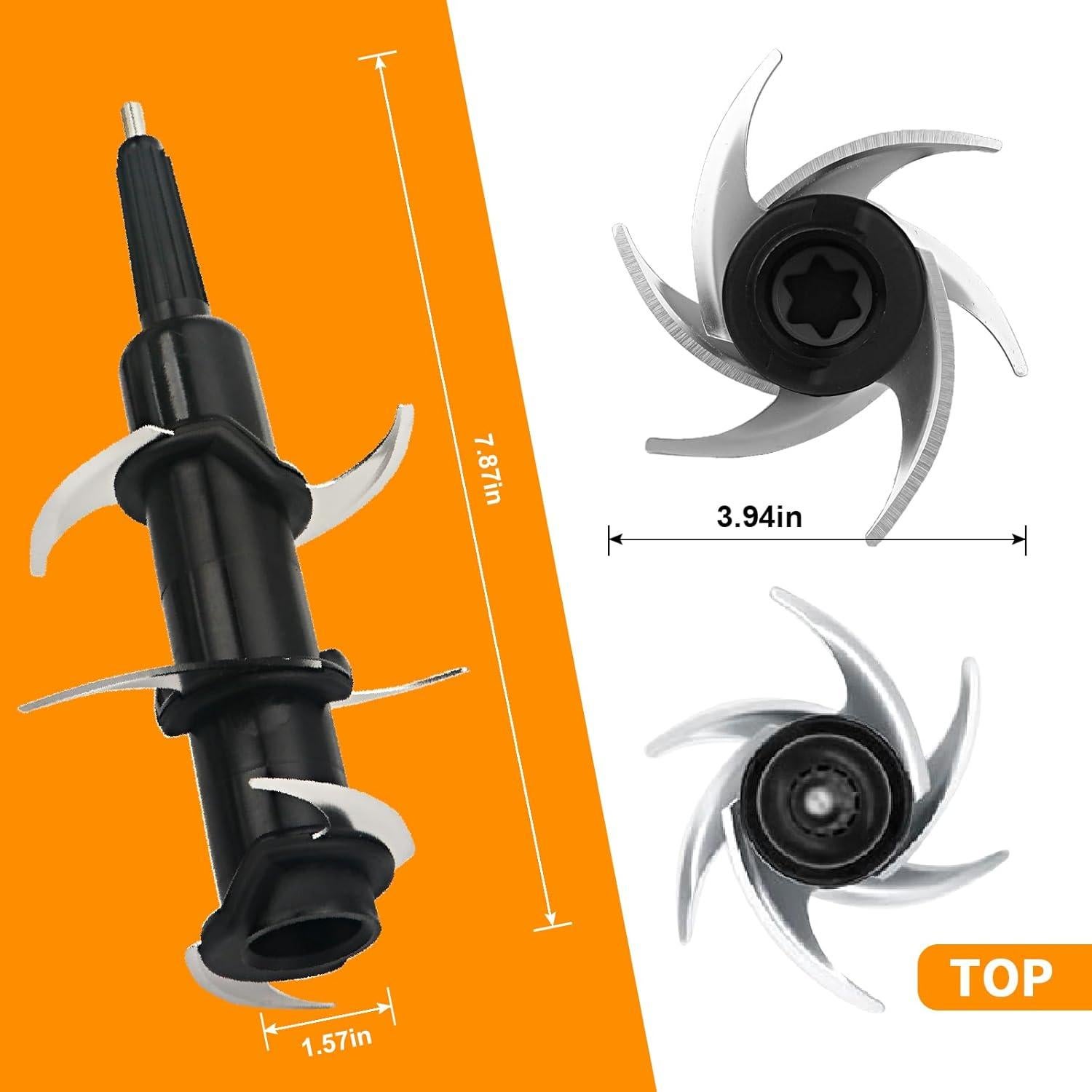 Reemplazo 6 Cuchillas Ninja 72 oz Acero Inoxidable Alta Calidad