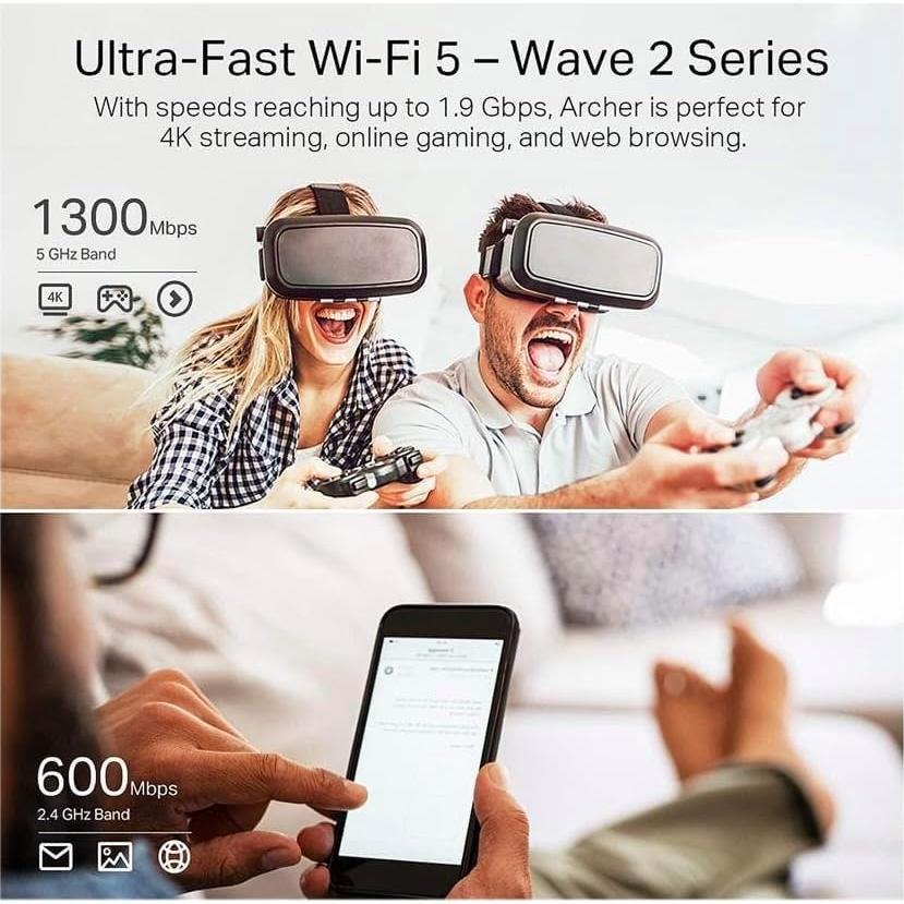 Router WiFi TP-Link AC1900 Archer A8 Doble Banda MU-MIMO