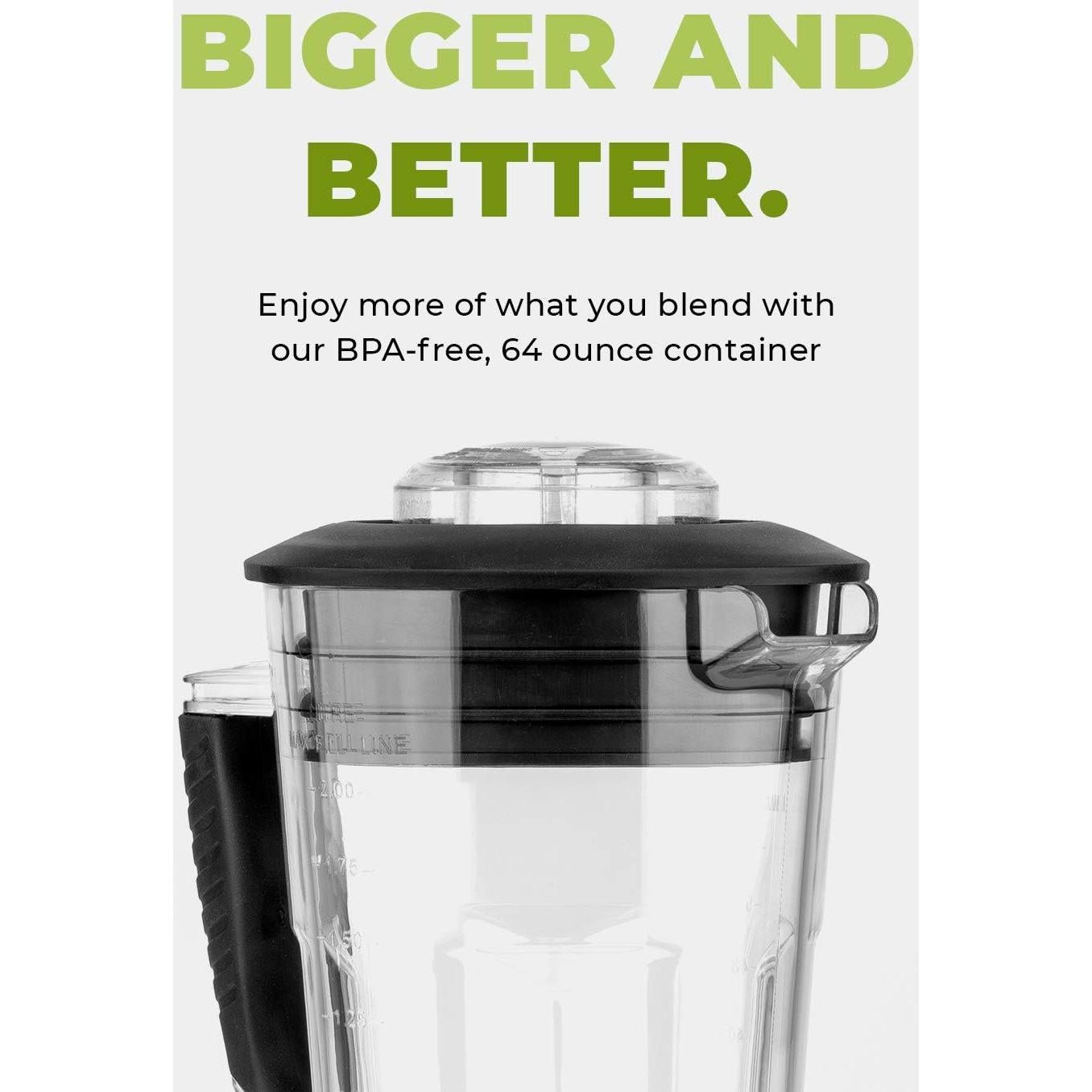 Licuadora Cleanblend 1800W 3HP 64oz Profesional Libre BPA