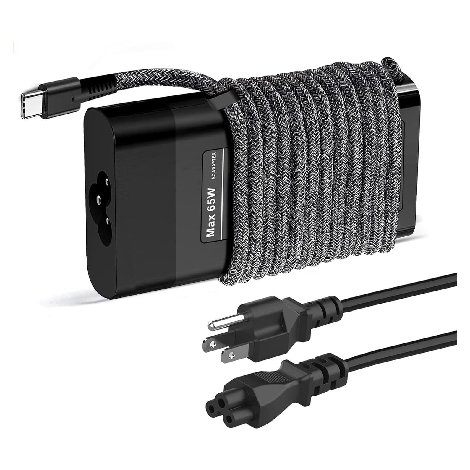 Cargador HP Slim 65W USB-C para Laptop Envy, Spectre, Elite