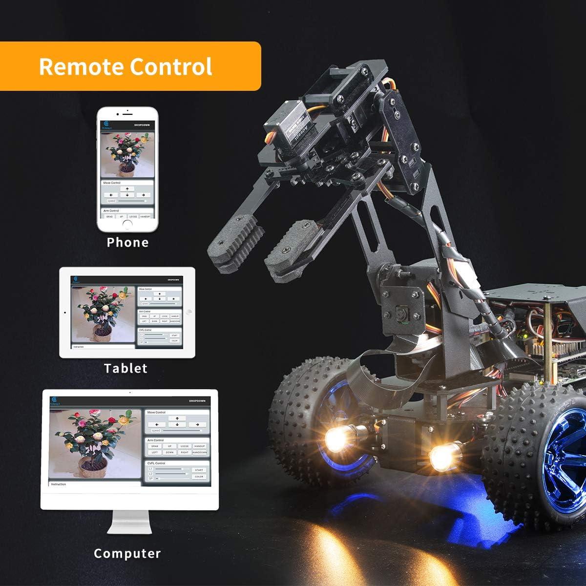 Kit de Robot Programable Adeept PiCar-Pro con Brazo 4-DOF