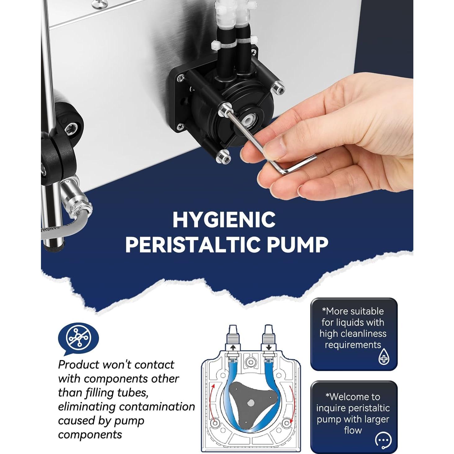 Máquina de Llenado de Líquidos Hanchen 148 ml Bomba Peristáltica