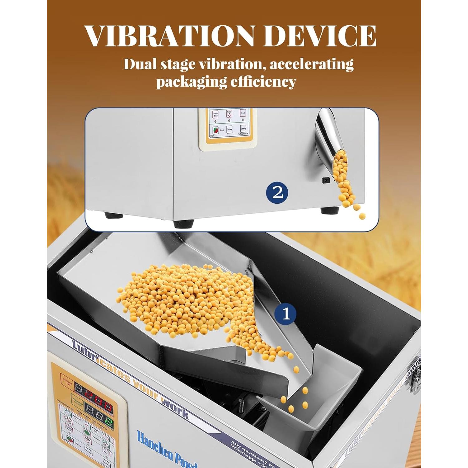 Máquina de Llenado de Polvo Hanchen 1-20g Automática 110V