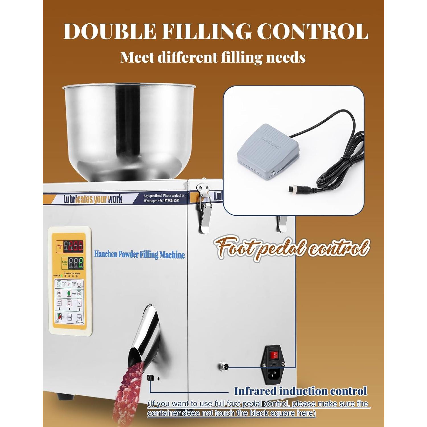 Máquina de Llenado de Polvo Hanchen 1-20g Automática 110V