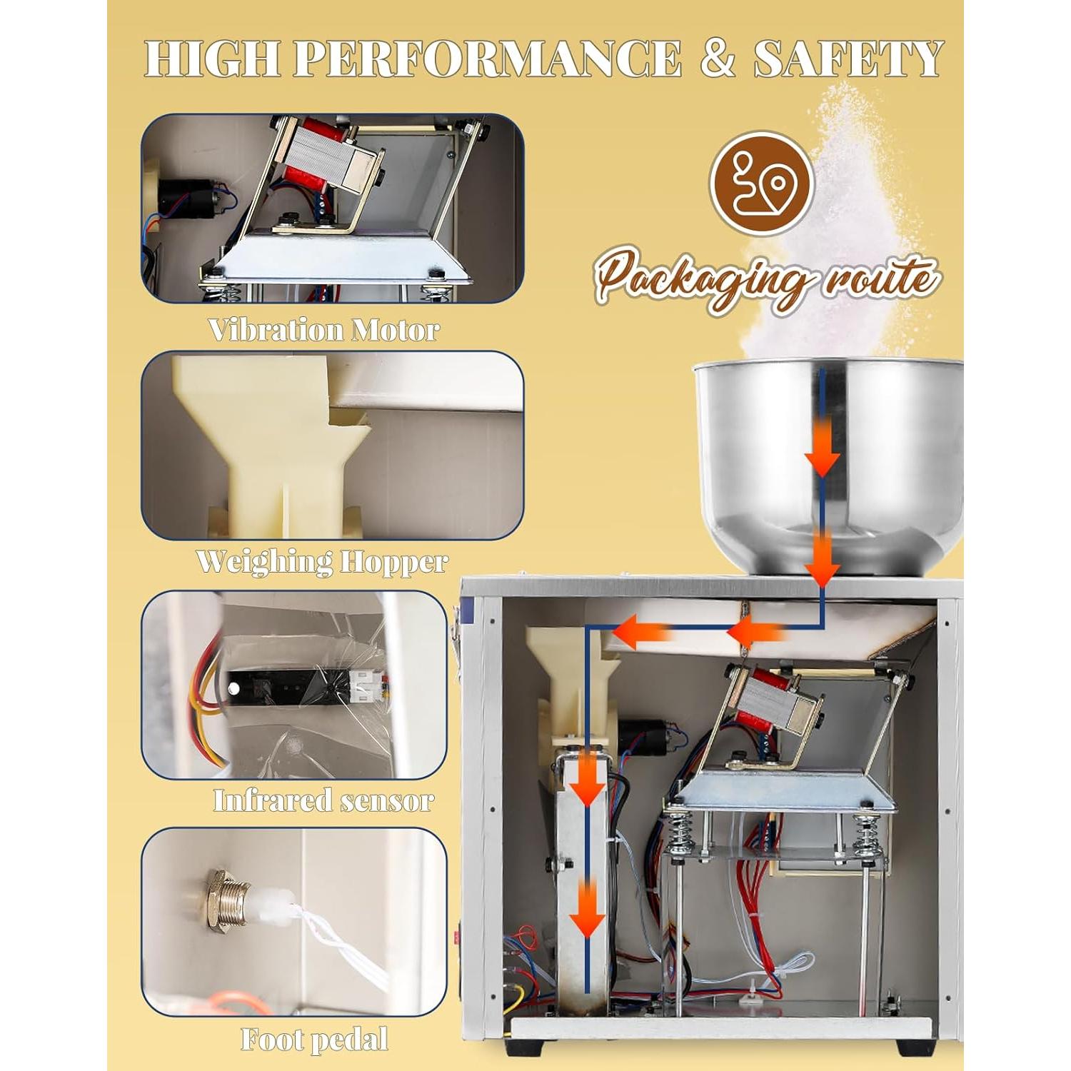 Máquina de Llenado de Polvo Hanchen 1-20g Automática 110V