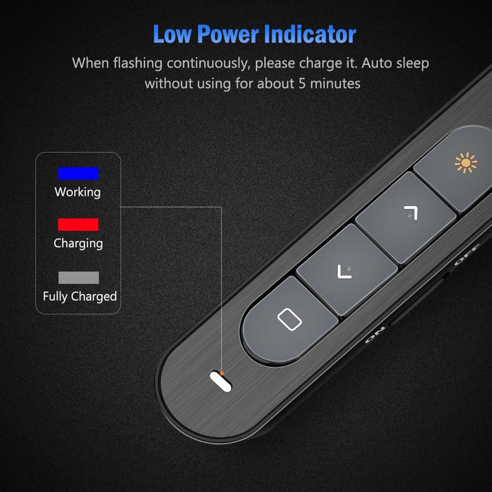 Clicker de Presentación DinoFire X16 Inalámbrico 100m USB