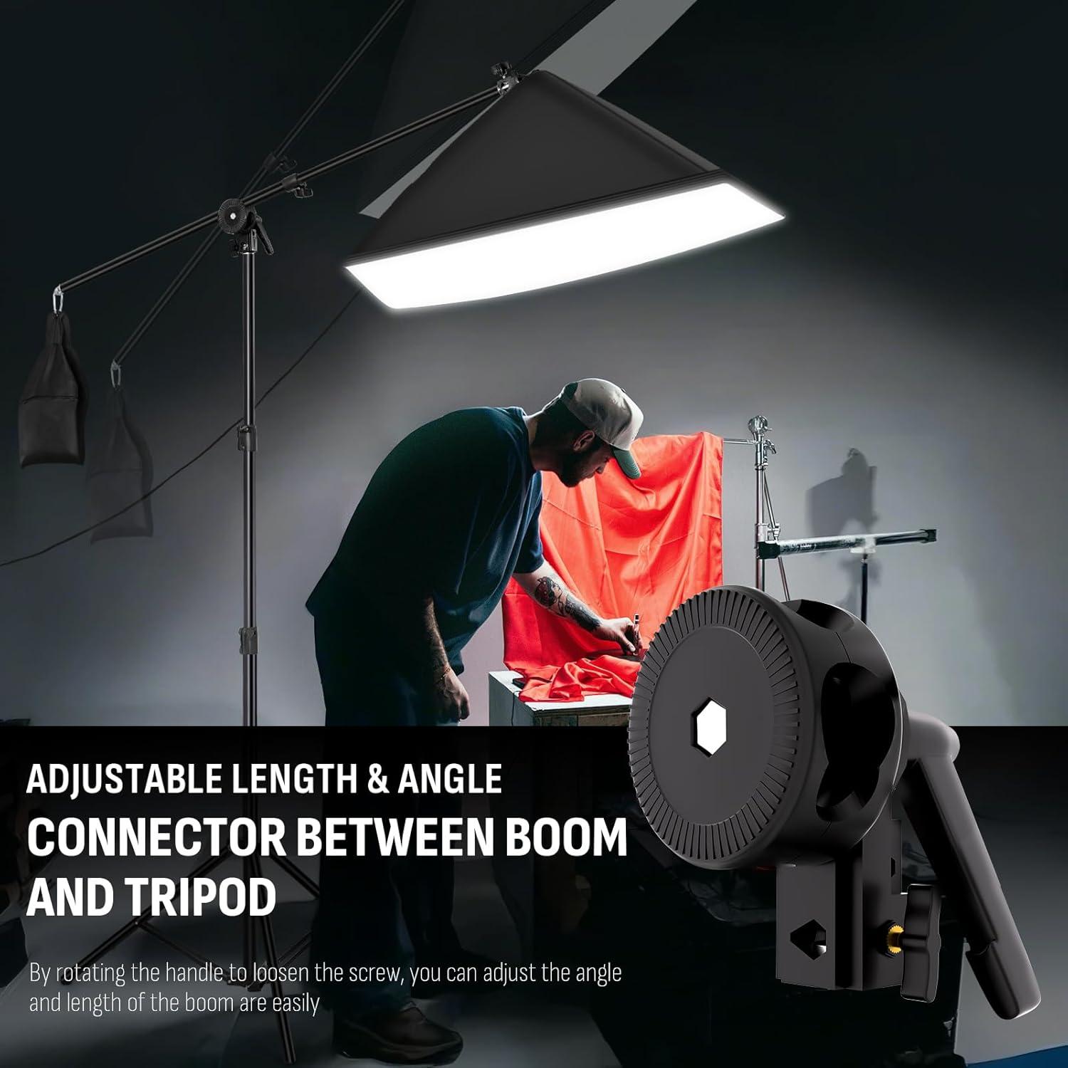 Kit de Iluminación Fotográfica NiceVeedi 85W 2 Softbox 50x71cm