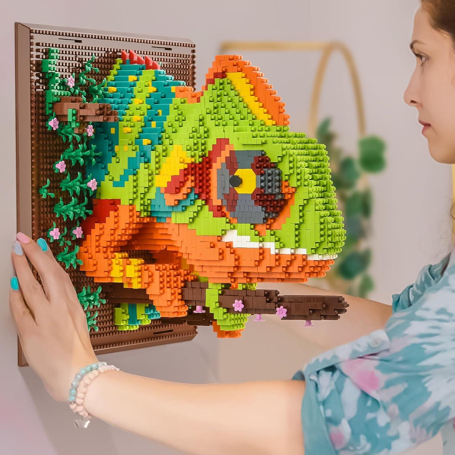 Conjunto de Construcción de Arte de Pared BNG Camaleón 2688 Piezas