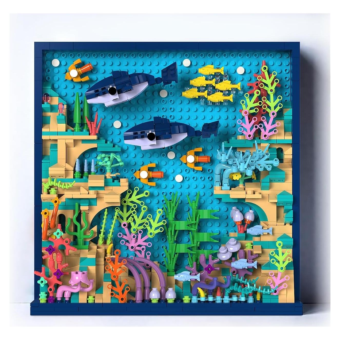 Juego de Construcción Micro Ladrillo Mundo Oceánico 803 Piezas