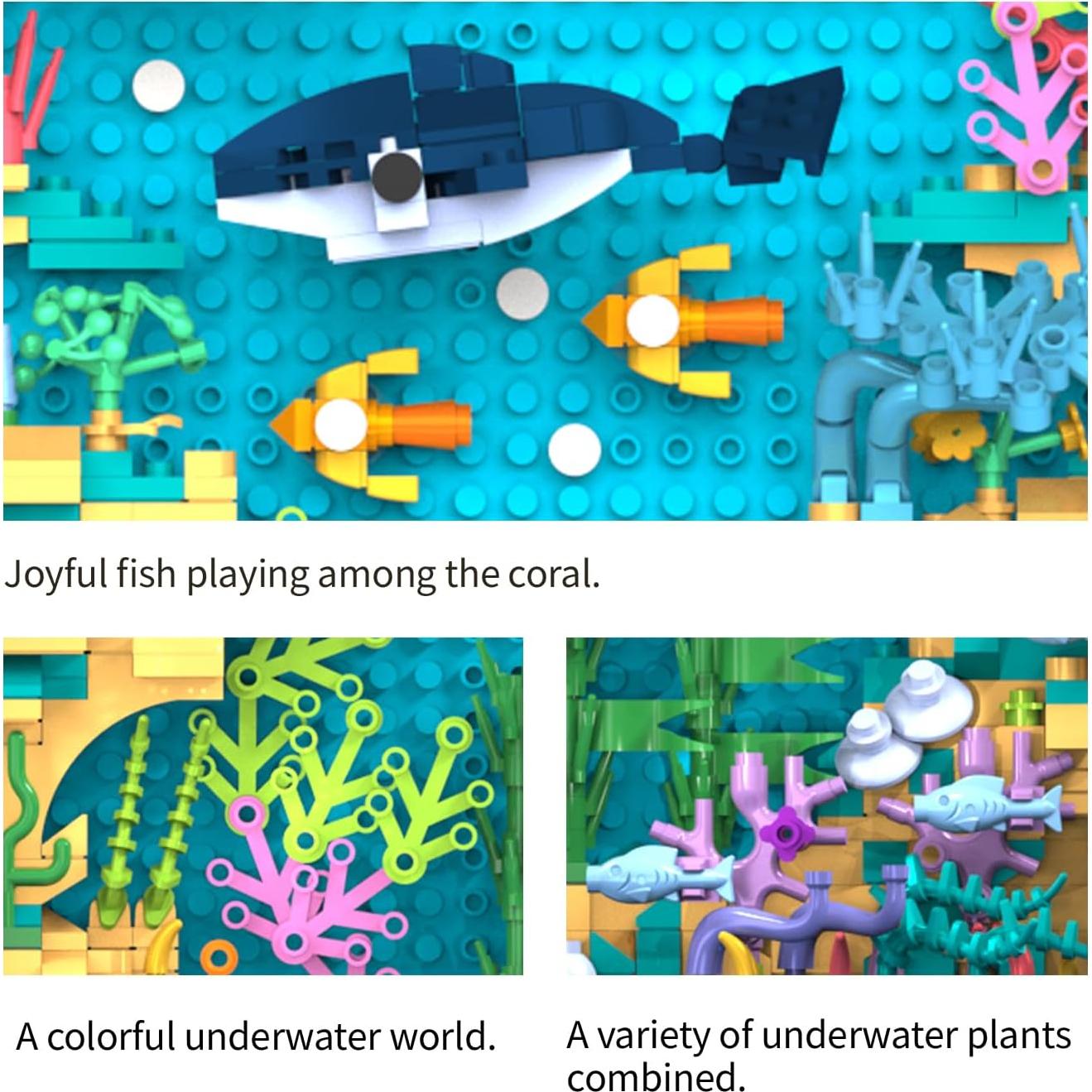 Juego de Construcción Micro Ladrillo Mundo Oceánico 803 Piezas