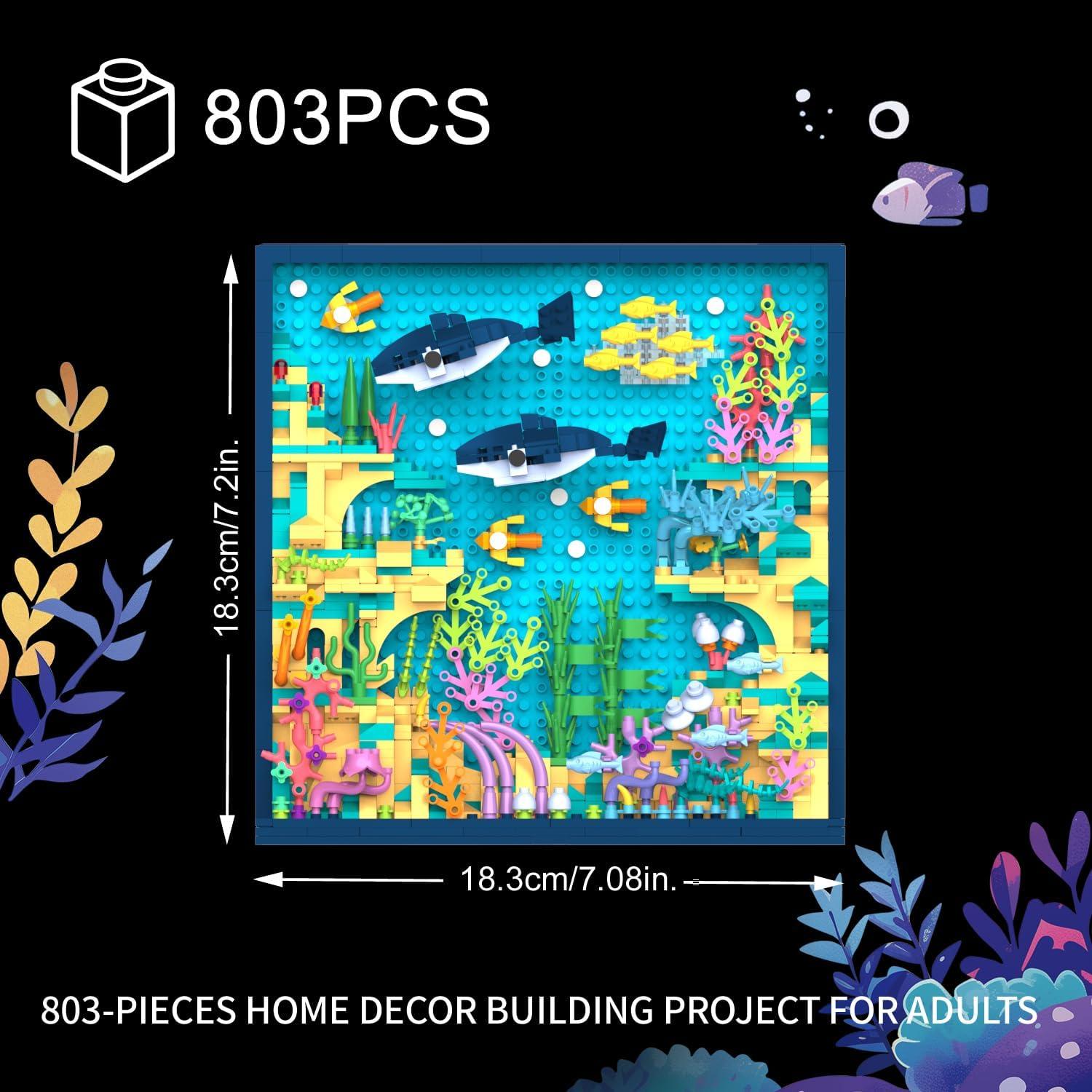 Juego de Construcción Micro Ladrillo Mundo Oceánico 803 Piezas