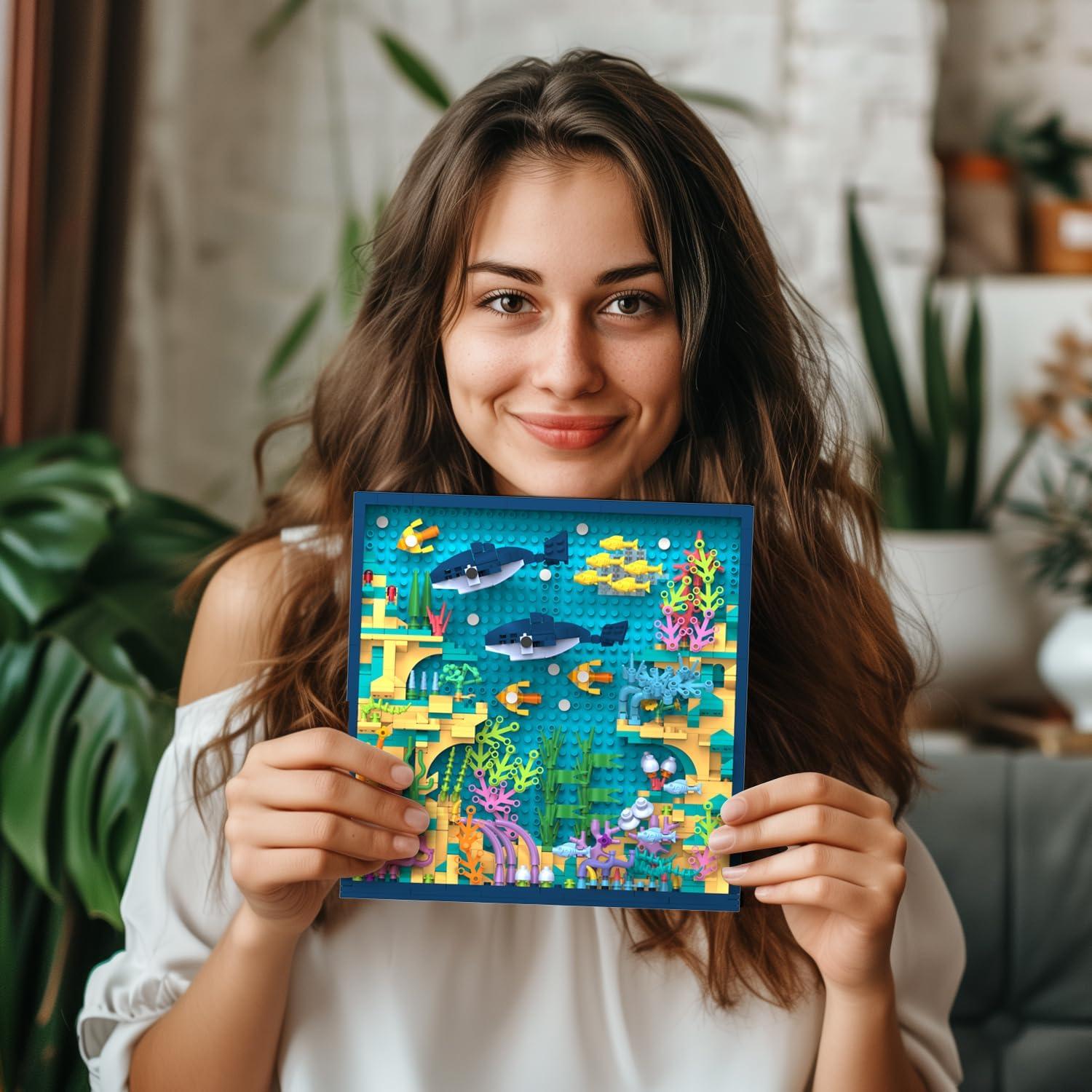 Juego de Construcción Micro Ladrillo Mundo Oceánico 803 Piezas