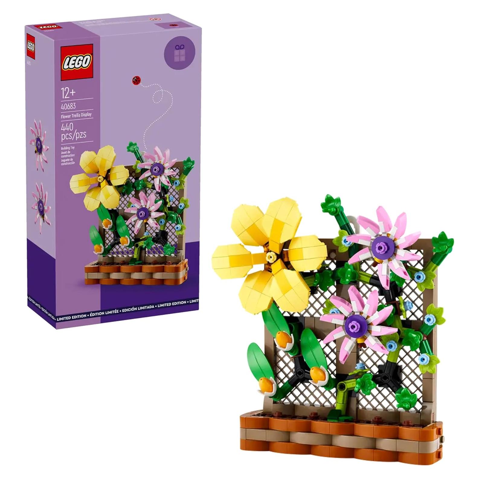 LEGO Exposición de Enrejado Floral 40683 - Decoración Primavera 440 Piezas