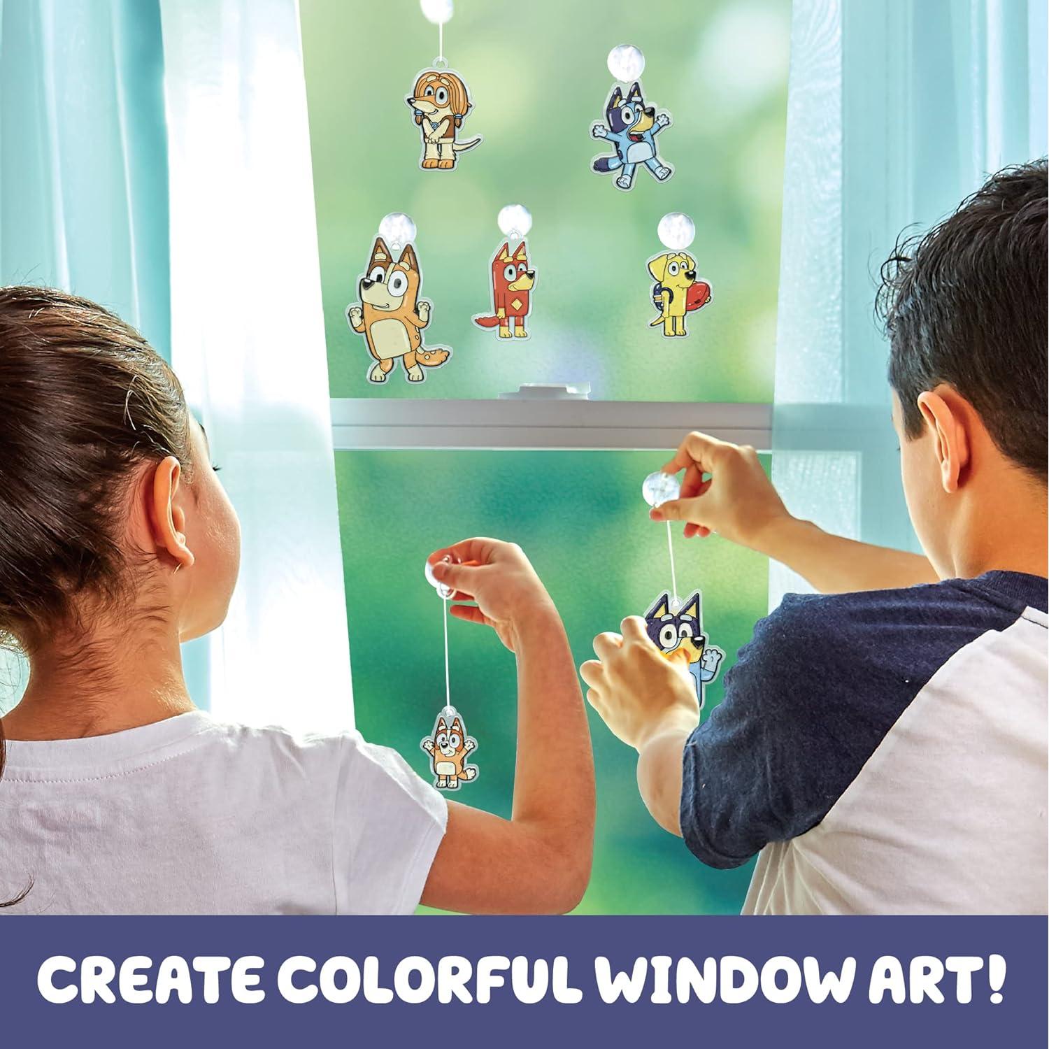 Kit de Suncatchers de Arte Bluey para Niños - Manualidades