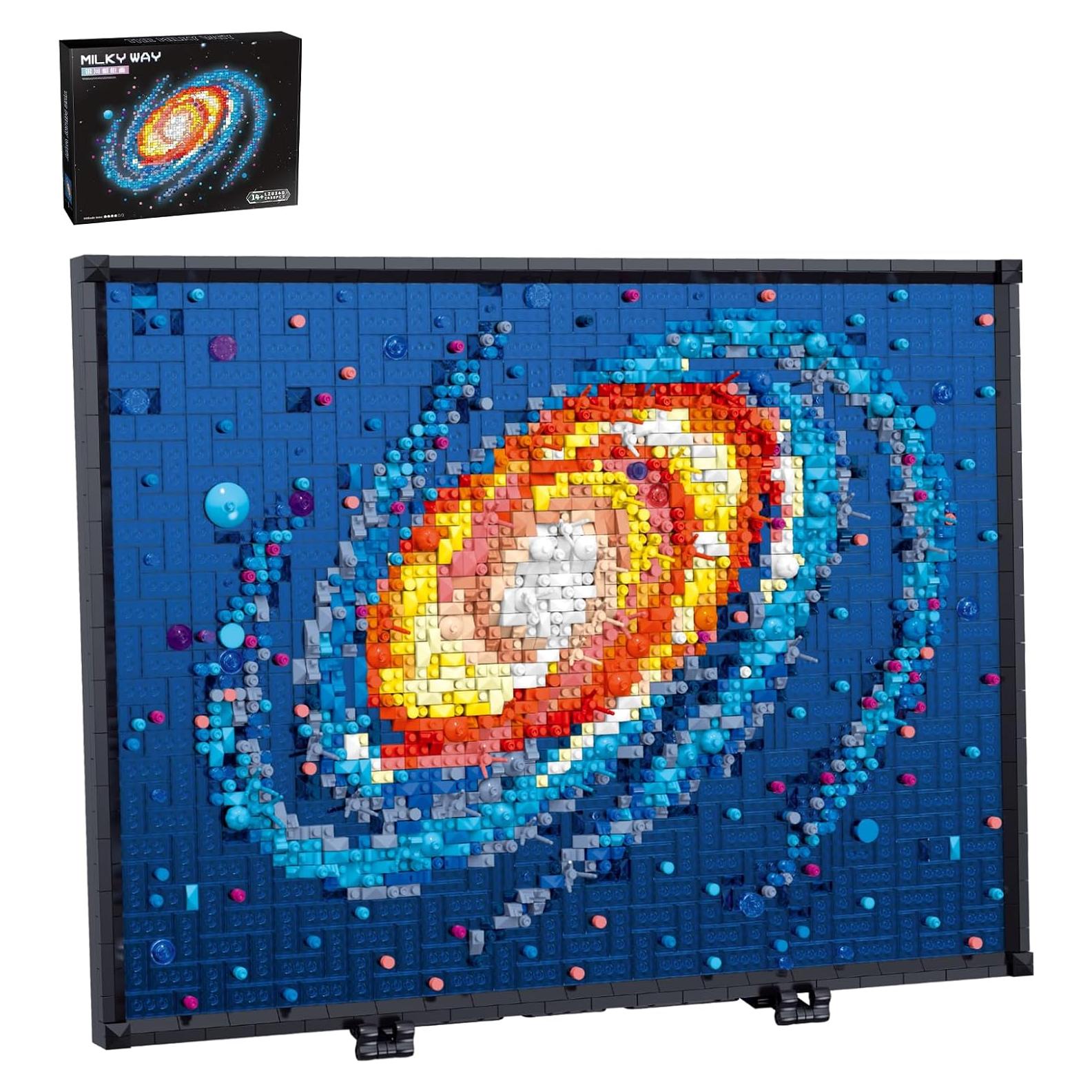 Bloques de Construcción HJPLPXH Galaxia Vía Láctea 2438 Piezas