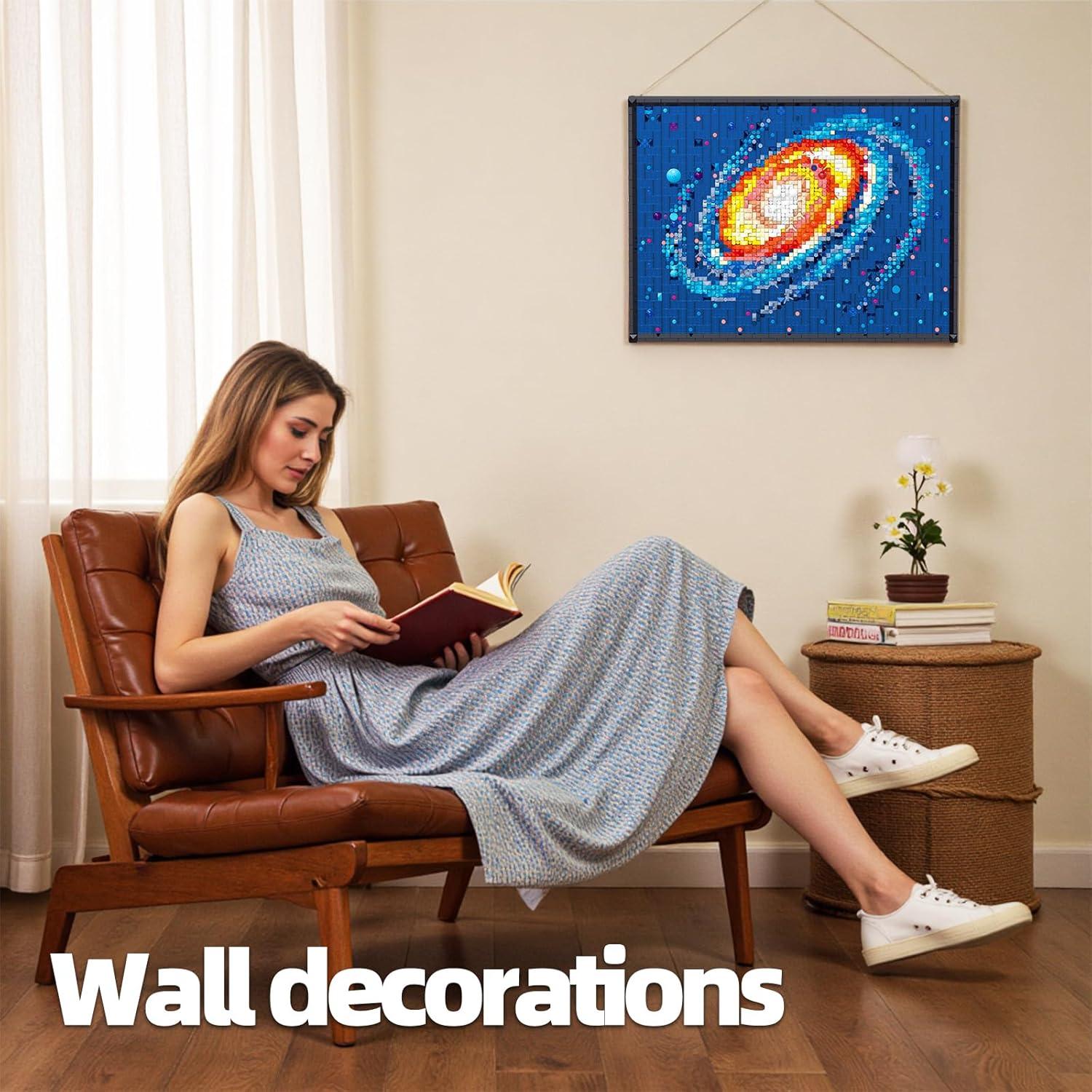 Bloques de Construcción HJPLPXH Galaxia Vía Láctea 2438 Piezas